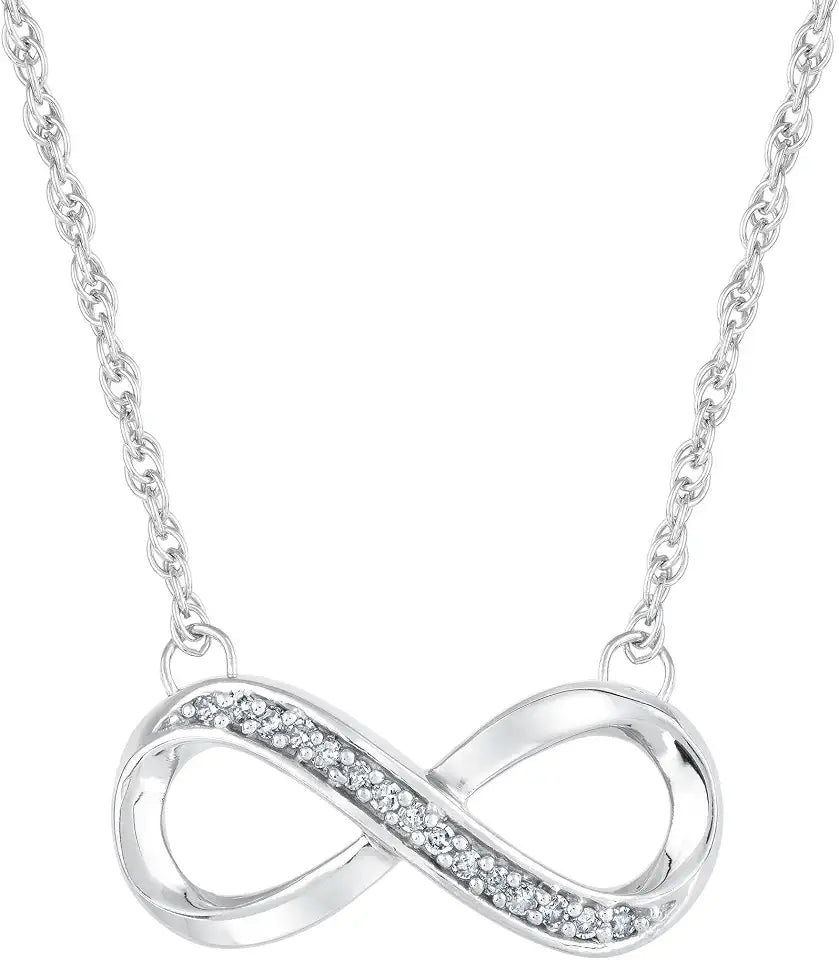 Sterling Silver Infinity Rope Necklace
