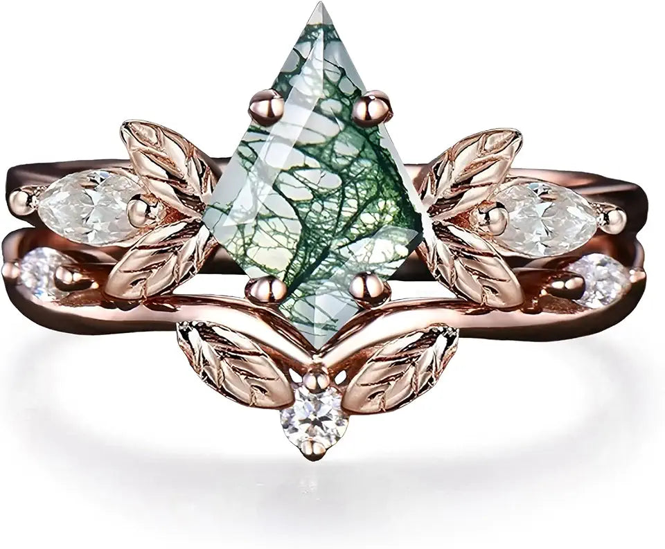Gold-Tone Sterling Silver Engagement Ring