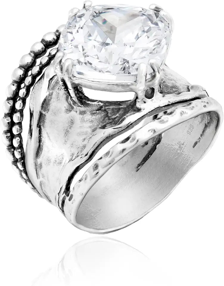 Sterling Silver Solitaire Ring