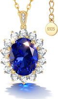 Sterling Silver Sapphire Necklace