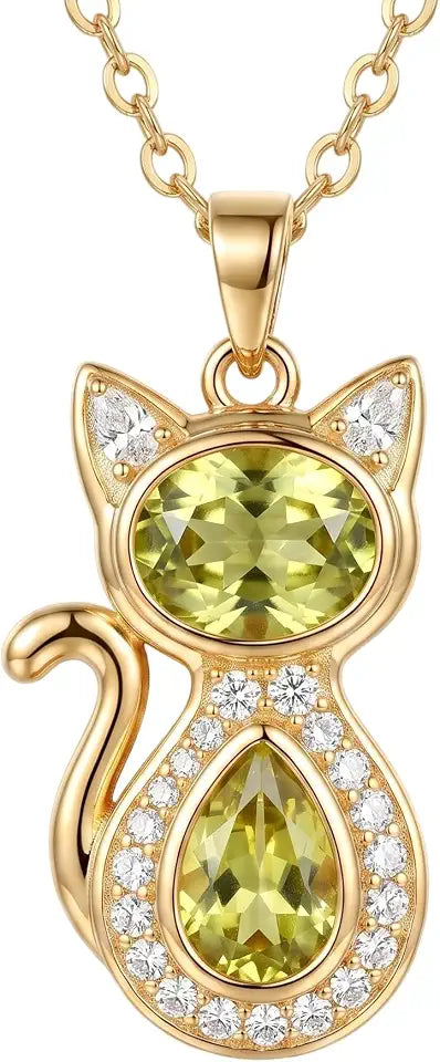 Gold-Tone Birthstone Necklace
