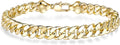 14K Gold-Filled Cuban Link Bracelet, 7mm