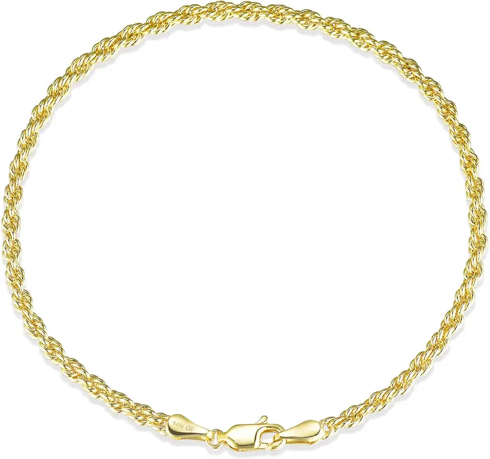 Gold-Tone Rope Bracelet
