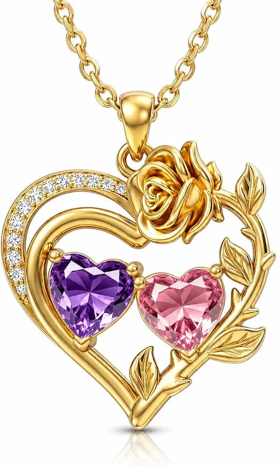 14K Gold-Plated Birthstone Necklace