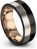 18K Rose Gold-Plated Wedding Band