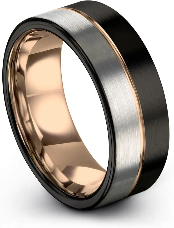 18K Rose Gold-Plated Wedding Band