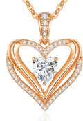 18K Gold-Plated Moissanite Infinity Necklace