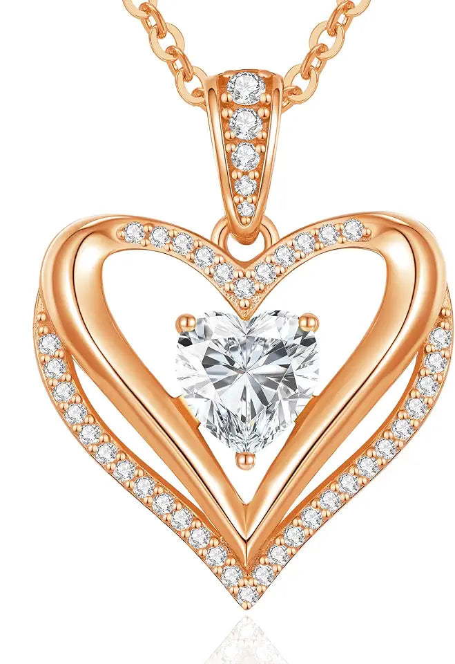 18K Gold-Plated Moissanite Infinity Necklace
