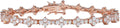 18K White Gold-Plated Sterling Silver Moissanite Tennis Bracelet