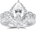 Pear-Cut Moissanite Ring