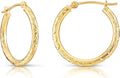 Gold-Tone Round Hoop Earrings
