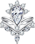 Sterling Silver Moissanite Ring