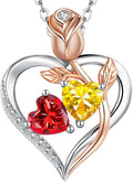 Birthstone Heart Necklace