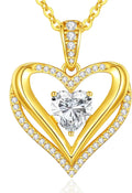 18K Gold-Plated Moissanite Infinity Necklace