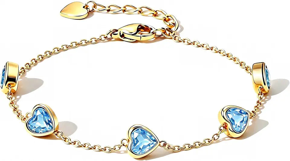 Gold-Tone Heart Bracelet