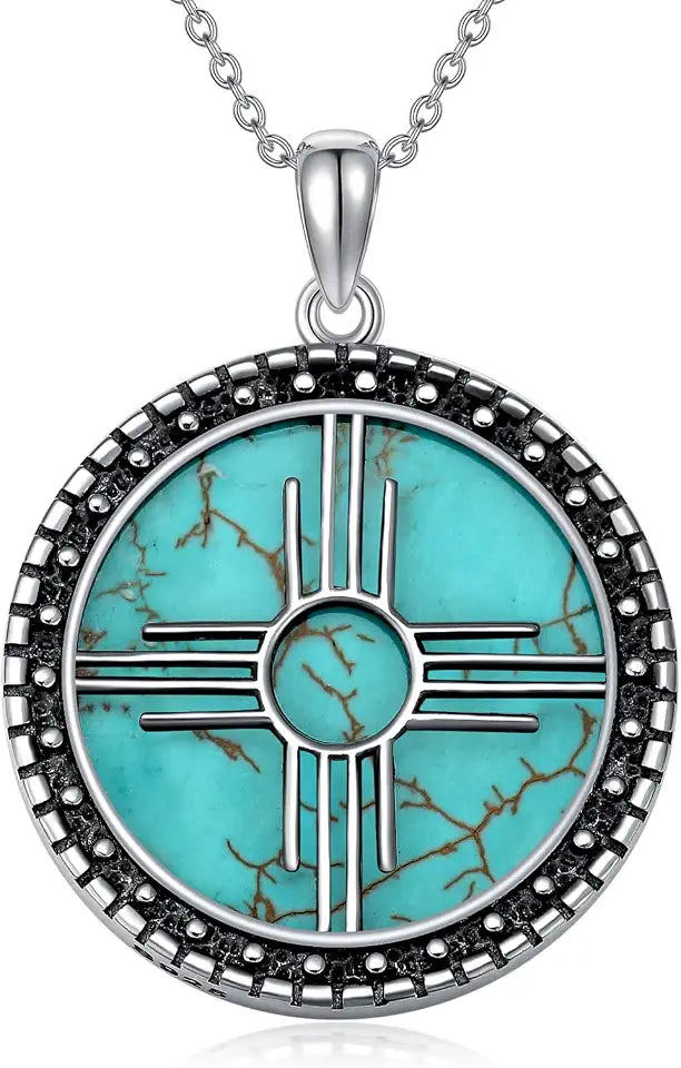 Sterling Silver Turquoise Necklace