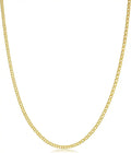 Gold-Tone Cuban Link Necklace, 2 mm