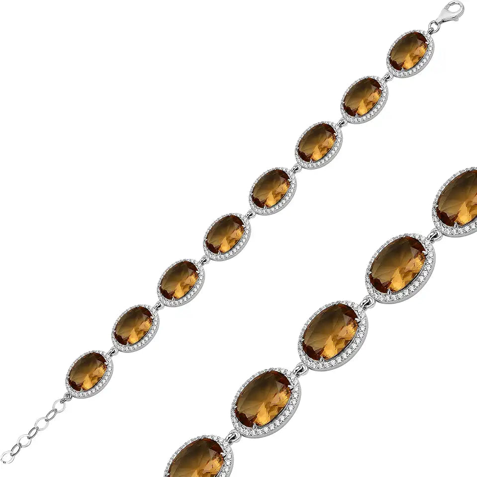Sterling Silver Oval Bracelet