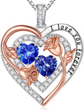 Birthstone Heart Necklace