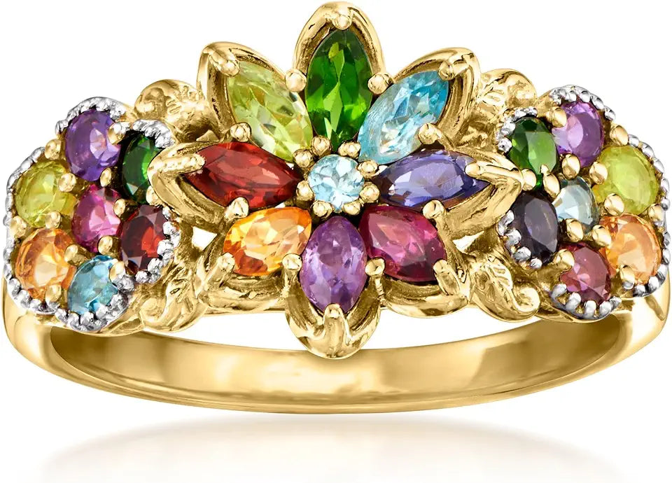 Gold-Tone Floral Ring