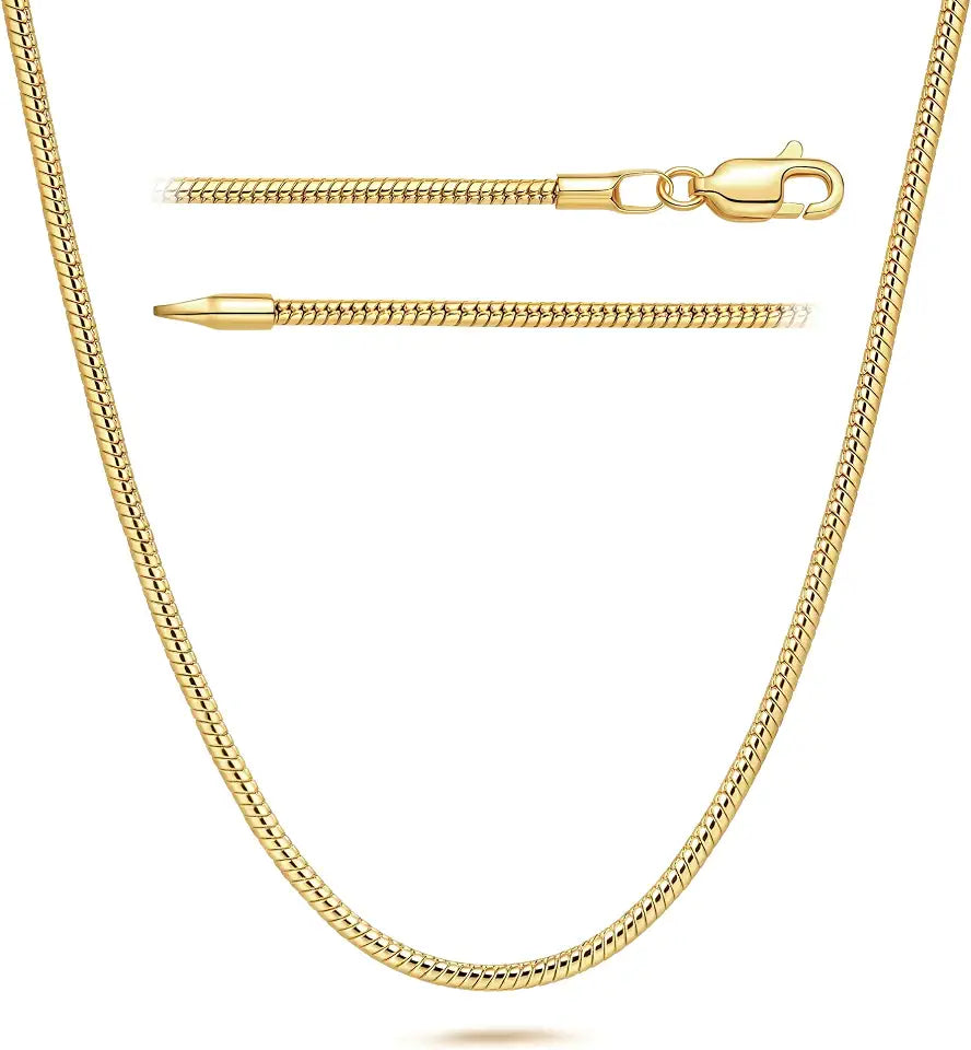 Gold-Tone Snake Chain Necklace