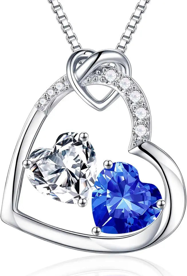 Birthstone Heart Necklace