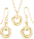 14K Yellow Gold-Filled Jewelry Set