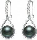 Sterling Silver Lab-Grown Diamond Drop Earrings