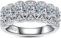 Moissanite Wedding Band, 4.0 mm