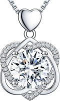 Moissanite Heart Necklace