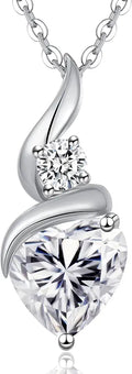 Moissanite Heart Necklace