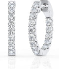 Lab-Grown Diamond Hoop Earrings