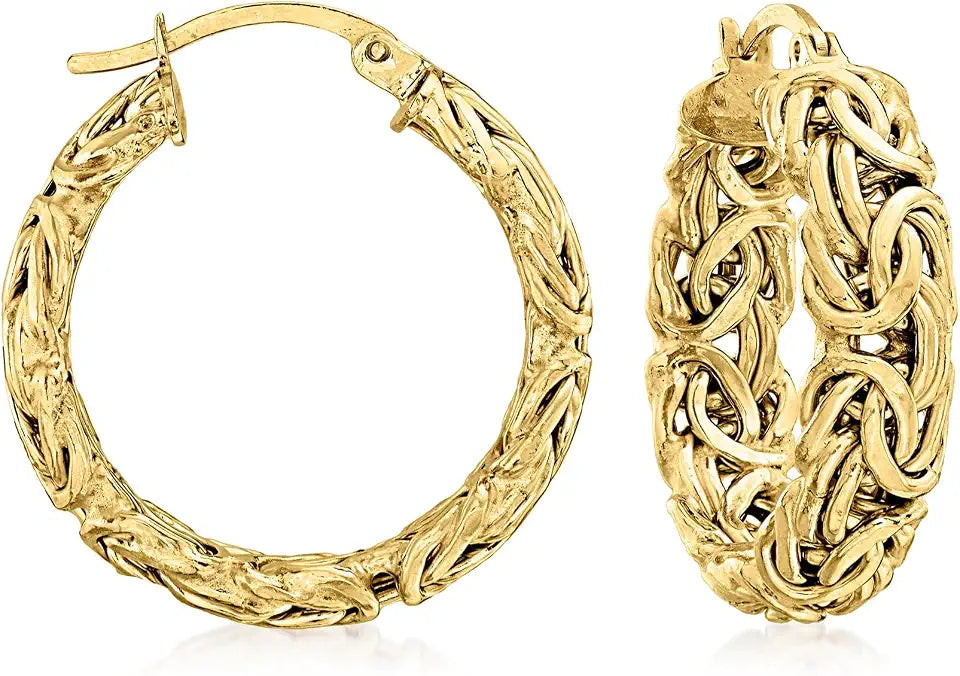 Gold-Tone Hoop Earrings