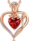 Birthstone Heart Necklace