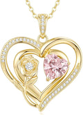 Birthstone Heart Necklace