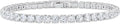 Sterling Silver Moissanite Tennis Bracelet, 3mm