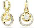 Gold-Tone Round Drop Earrings