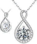Moissanite Infinity Necklace