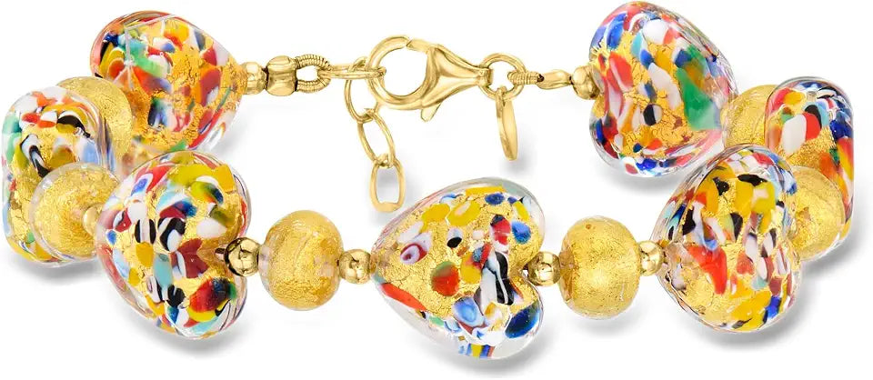 Gold-Tone Heart Bracelet, 7 inches