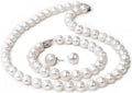 Sterling Silver Freshwater Pearl Stud Jewelry Set