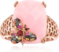 Gold-Tone Garnet Ring
