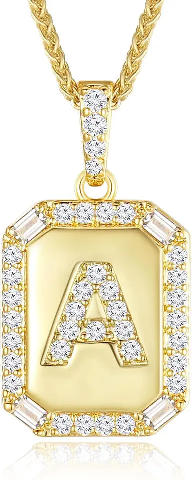 Gold-Tone Initial Necklace