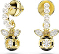 Gold-Tone Crystal Drop Earrings