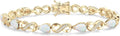 14K Gold-Plated Birthstone Tennis Infinity Bracelet