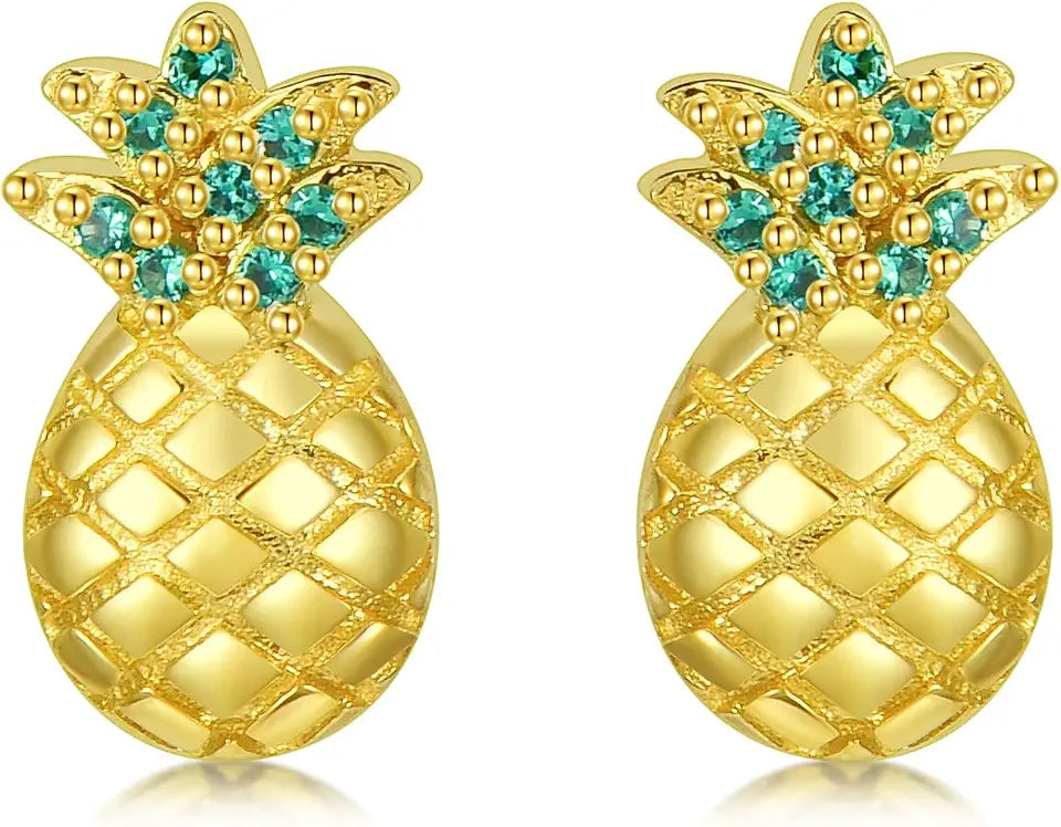 Gold-Tone Stud Earrings