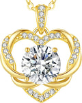 Moissanite Heart Necklace