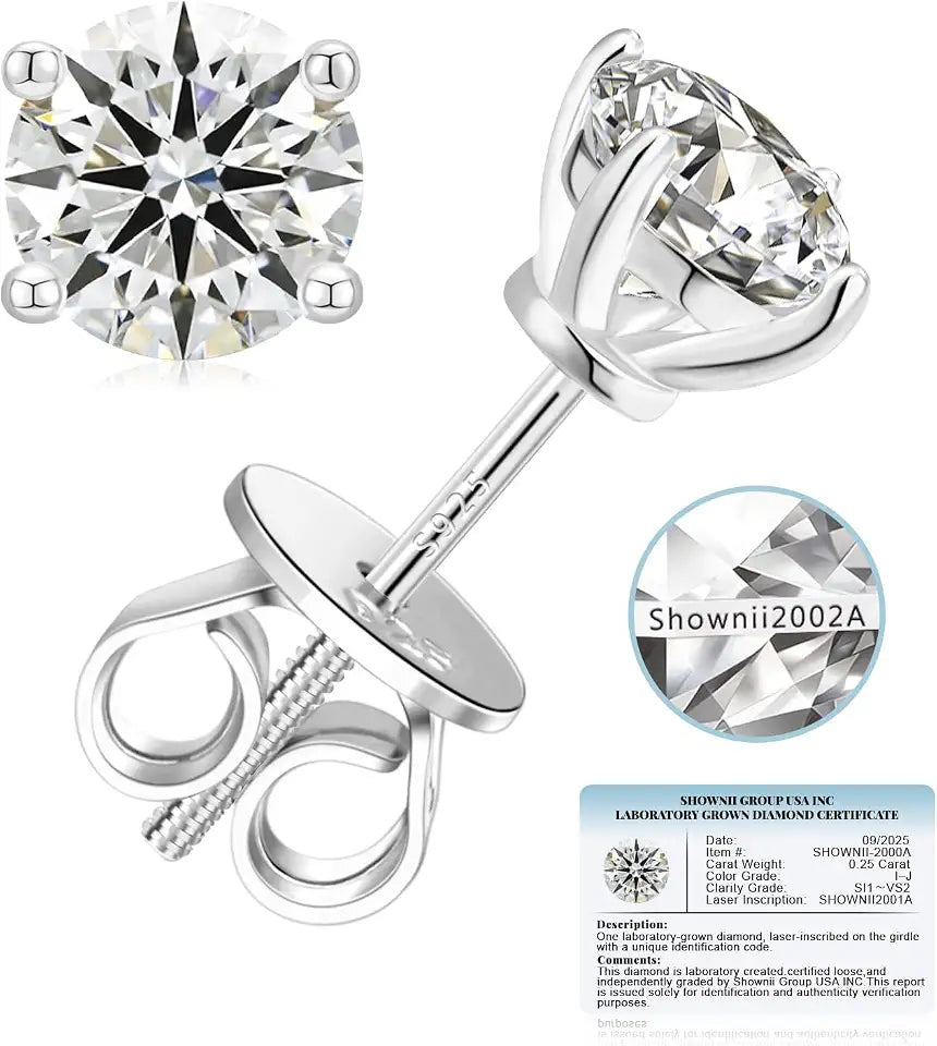 Lab-Grown Diamond Stud Earrings