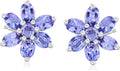 Sterling Silver Floral Earrings