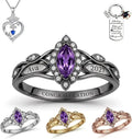 Sterling Silver Birthstone Ring