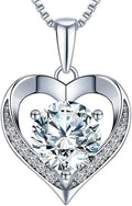 Moissanite Heart Necklace